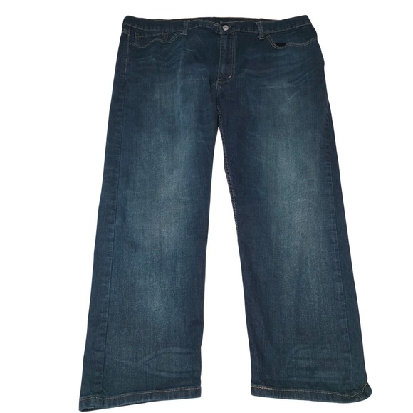 Levi's Other - Levi's 502 Taper Fit Men's Jeans 44x30 Dark Wash Blue Denim Pants